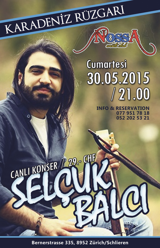 İsviçre'de Selçuk Balcı konseri
