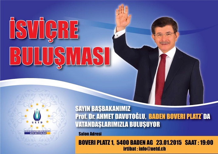 Ahmet Davutoğlu İsviçre'de