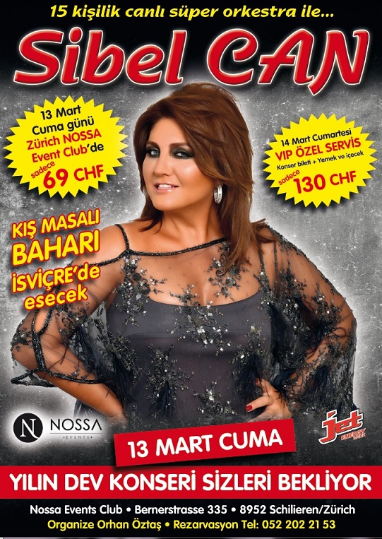 Sibel Can İsviçre'de