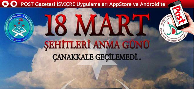 18 MART ŞEHİTLERİ ANMA GÜNÜ'NE DAVET