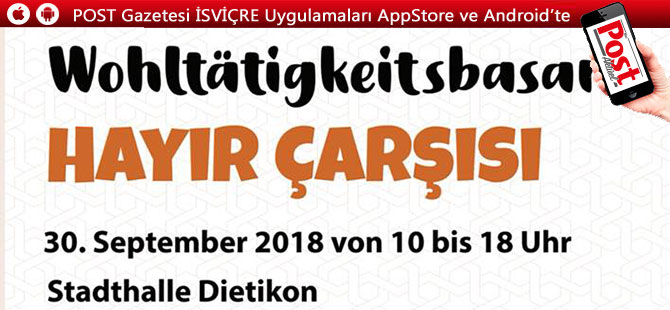 Zürih Dietikon'da HAYIR ÇARŞISI