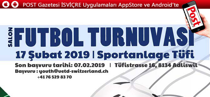 Salon Futbol Turnuvası 17 Şubat'ta