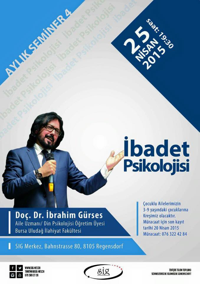 Cumartesi günü İbrahim Gürses Regensdorf S.İ.G'de