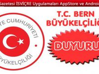 Bern Büyükelçiliği'nden DUYURU