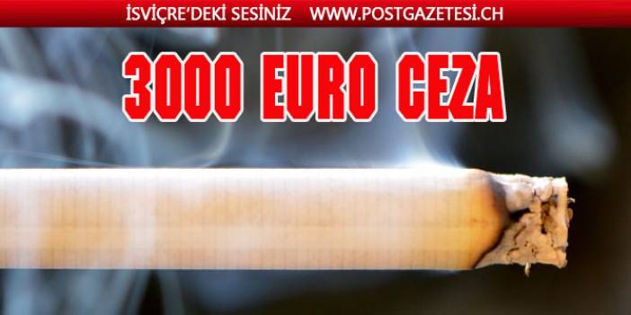 Arabada sigara içene 3000 Euro’ya kadar ceza