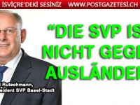 Die SVP ist nicht gegen Ausländer!