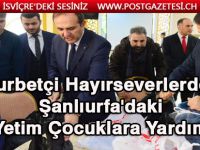 Gurbetçi hayırseverlerden yetim çocuklara yardım