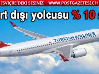 THY’nin yurt dışı yolcusu % 10 arttı