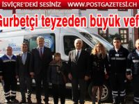 Gurbetçi teyzeden büyük vefa: Belediyeye ambulans hediye etti