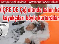 Çığ altından inanılmaz kurtuluş kamerada!