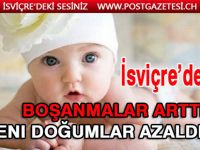 İsviçre’de boşanmalar artı, yeni doğumlar azaldı
