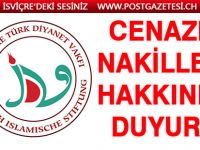 Cenaze Nakilleri Hakkında Bilgilendirme