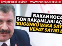 Bakan Koca son rakamı açıkladı! Bugünkü vaka sayısı 1815, vefat sayısı 23