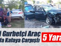 İSVİÇRE'DEN İZİNE GİTTİ TÜRKİYEDE KAZA YAPTI: 5 YARALI