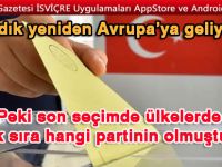 Sandık yeniden Avrupa’ya geliyor…