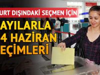 Yurt dışındaki seçmen için sayılar 24 Haziran seçimleri