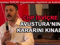 CHP İSVİÇRE BİRLİĞİNDEN TEPKİ