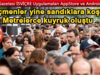İsviçre'de Seçmenler yine sandıklara koştu…Metrelerce kuyruk oluştu
