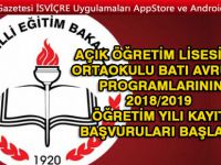 Açık öğretim lisesi ve ortaokulu BATI AVRUPA başvuruları başladı!