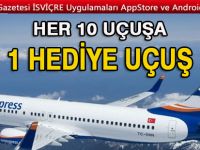 SunExpress'ten her 10 uçuşa 1 hediye uçuş