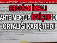 ERDOĞAN iMZALI MEKTUP EMNiNiYETi HAREKETE GEÇiRDi