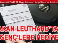 BAKAN LEUTHARD’TAN GENÇ’LERE HEDİYE