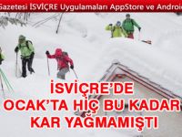 İsviçre’de Yaklaşık 5 Metre Kar var