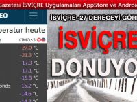 İSVİÇRE’DE DONDURUCU SOĞUKLAR DEVAM EDİYOR