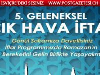 Zürih'in göbeğinde açık hava iftarına Davetlisiniz