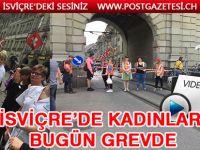 İsviçreli kadınlar eşit ücret için greve gittiler