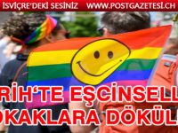 Zürih’te 55 bin eşcinsel sokaklara döküldü