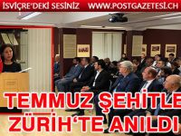 15 Temmuz Şehitleri Zürih Başkonsolosu’nda anıldı