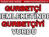 Gurbetçi memleketinde gurbetçiyi vurdu