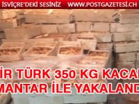 Bir Türk 350 kg- kacak mantar ile yakalandi