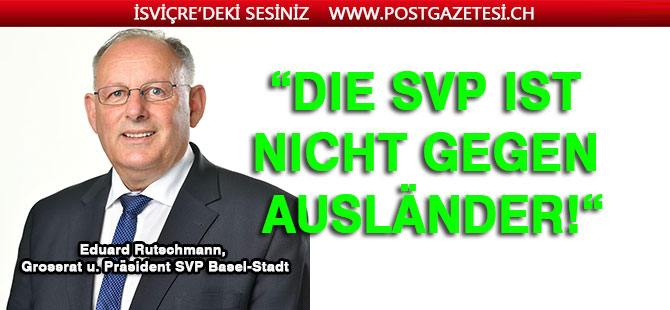 Die SVP ist nicht gegen Ausländer!