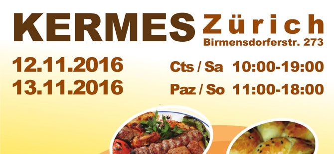 ZÜRİH'TE KERMESE DAVET