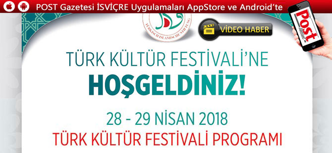 İTDV TÜRK KÜLTÜR FESTİVALİ 28+29 NİSAN 2018'DE