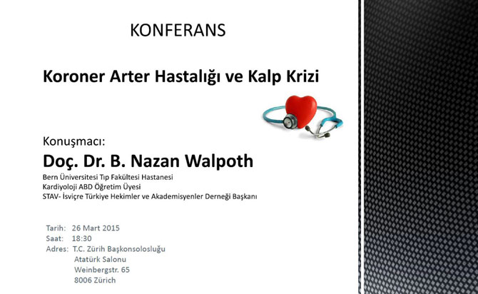 Zürih Başkonsolosluğundan konferansa Davet