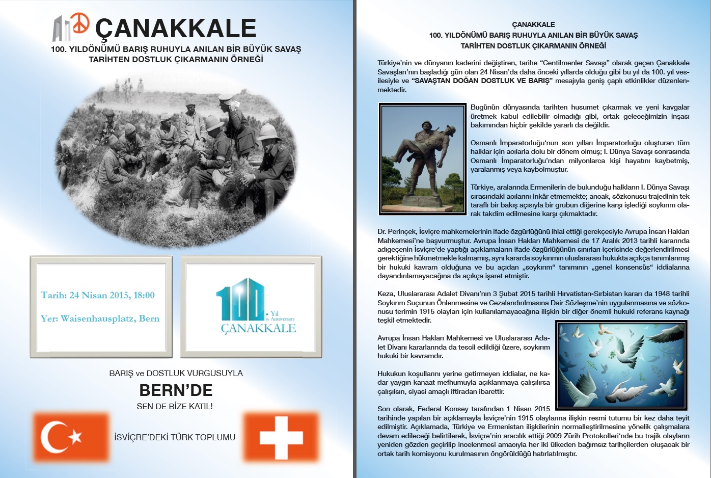 ÇANAKKALE - GELiBOLU SAVASLARININ 100. YILDÖNÜMÜ