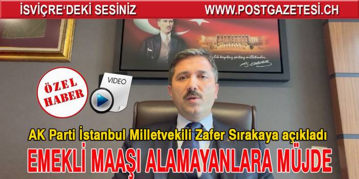 EMEKLİ MAAŞI ALAMAYANLARA MÜJDE